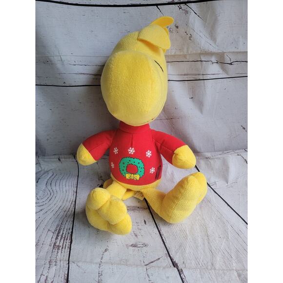 Peanuts Woodstock 15 Inch Plush Christmas Wreath Shirt Stuffed Animal - Picture 1 of 9